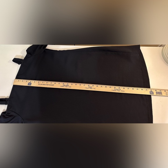 TIBI Suspender Dress Black Twill Mini Open Shoulder Straps Adjustable City Chic - Picture 13 of 15